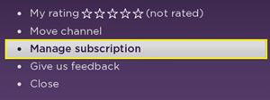 manage subscriptions