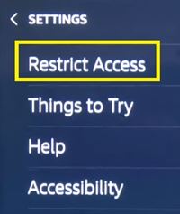 restrict access