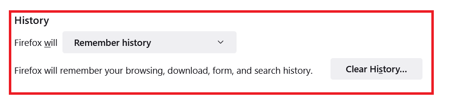Firefox Privacy & Security Page 2