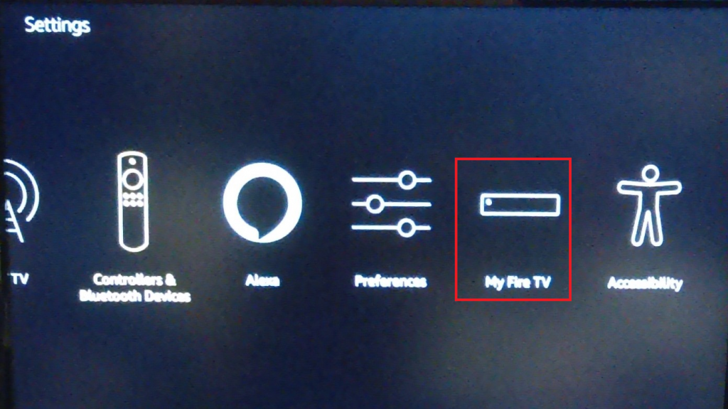 Fire TV Settings Menu