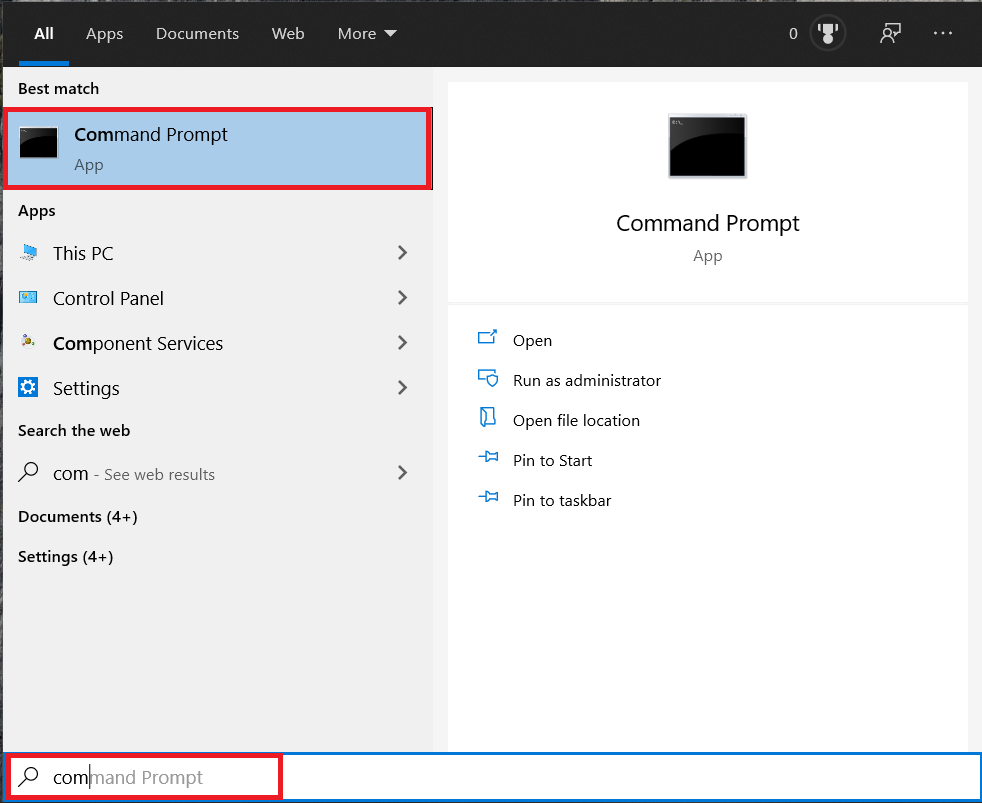 Windows 10 Start menu
