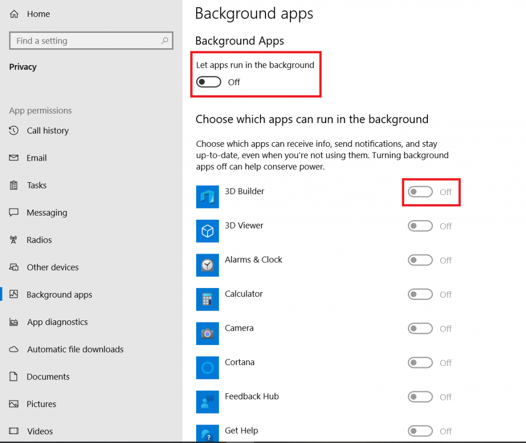 Windows 10 Privacy Settings