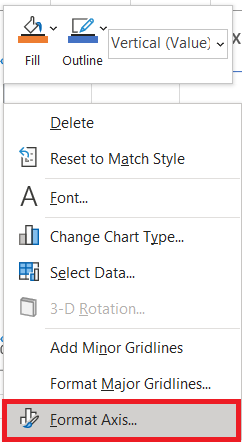 Excel Chart Settings