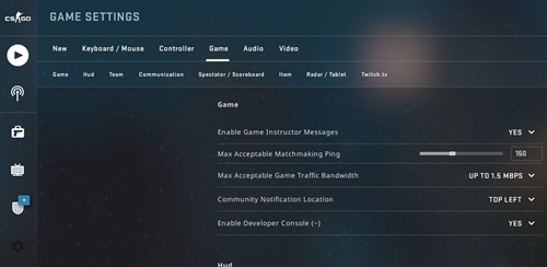 enable developer console