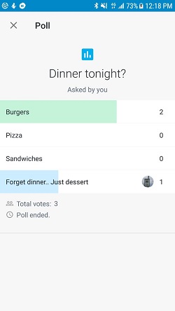 GroupMe Polls