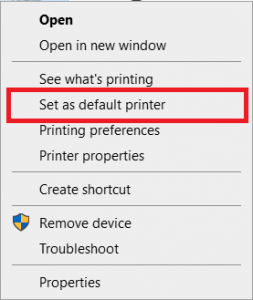 Device menu