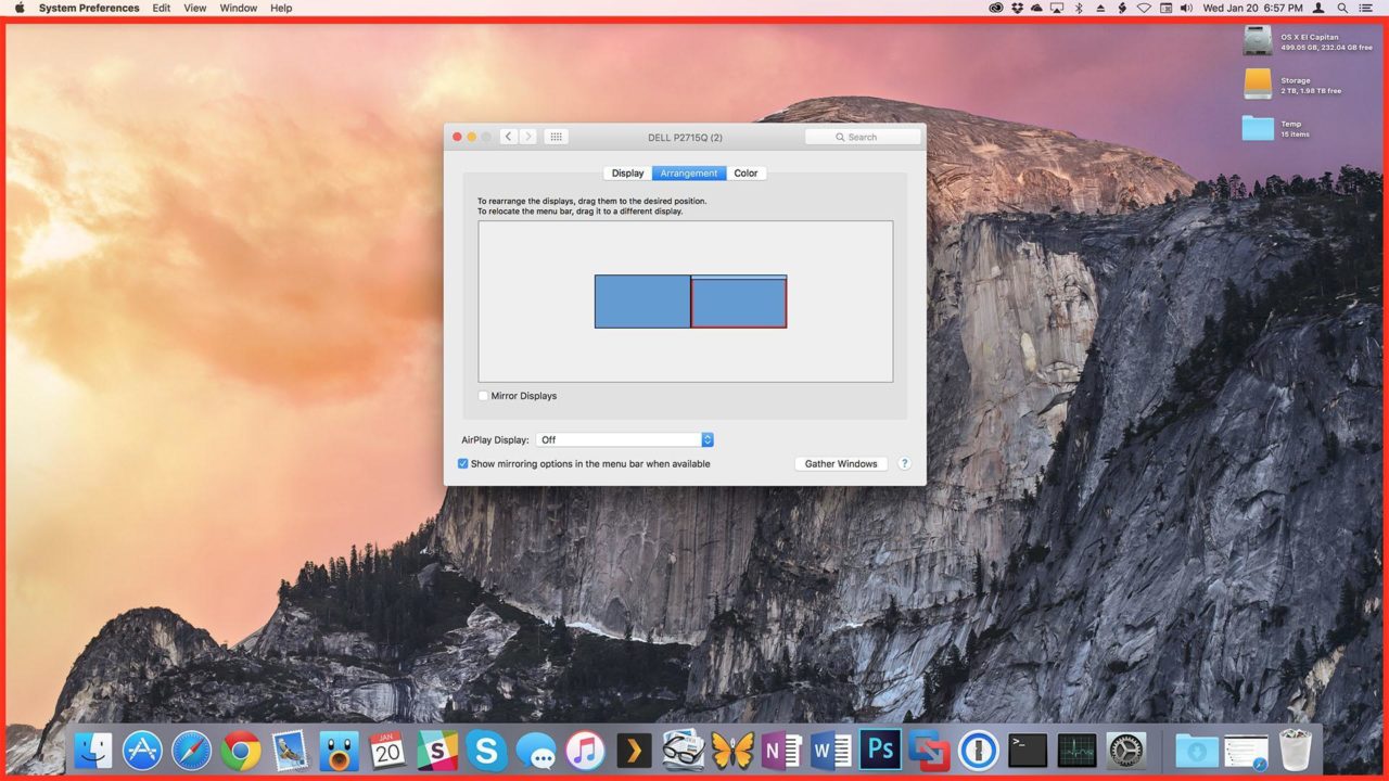 How To Move The Dock To Another Monitor In Os X El Capitan