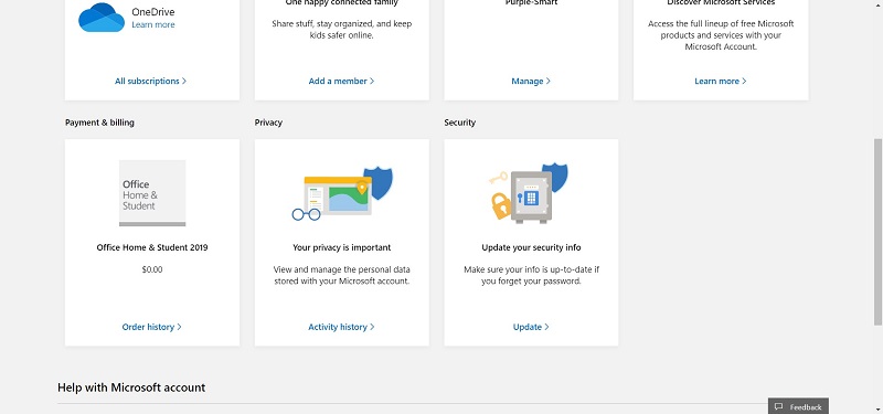 изменить номер телефона в Outlook