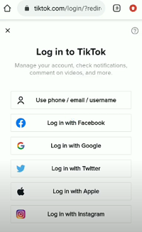 войдите в тикток