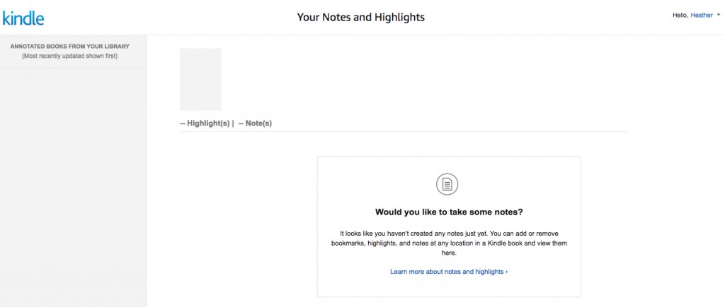 access kindle notes
