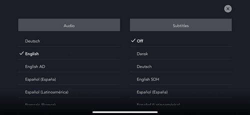 subtitles off
