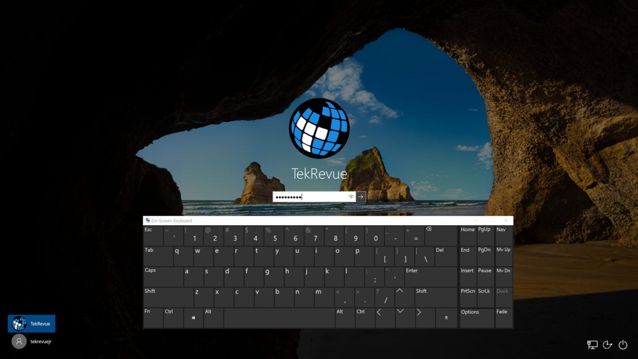 On-Screen Keyboard: How to Log In to Windows Without a Keyboard