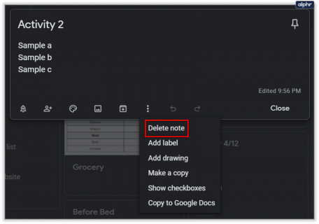 How to View Edit History on Google Keep