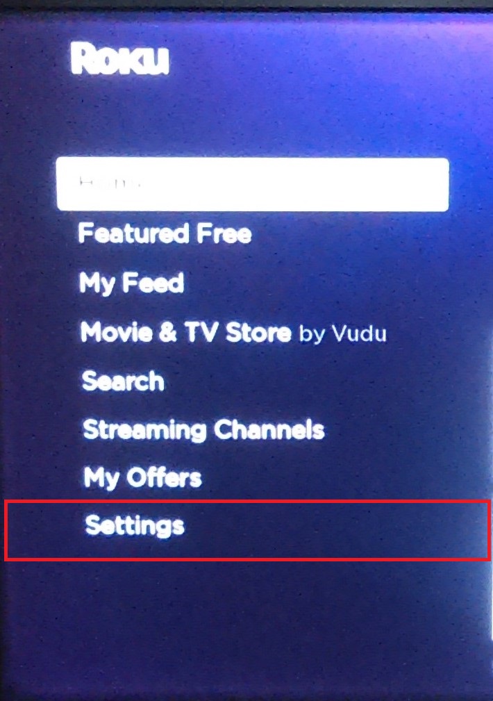Roku Homepage