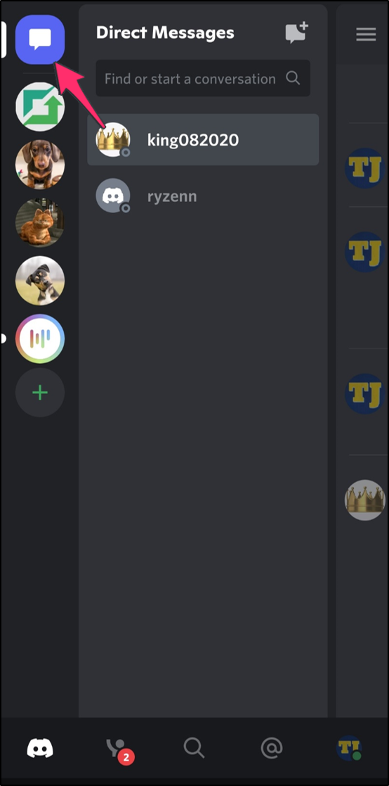 Discord open private chat