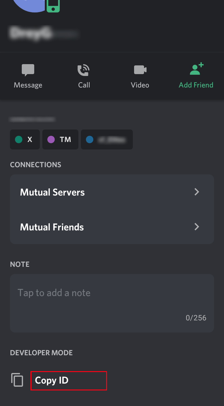 Reporting User – Discord