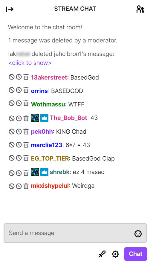 twitch chat spam