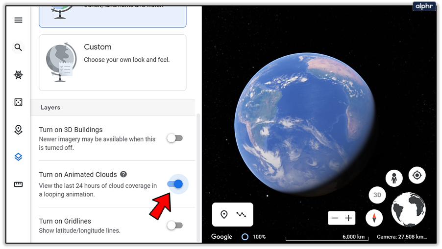 how to change date on google maps street view