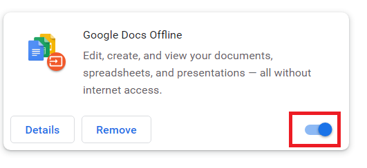 Google Docs Offline Chrome Extension