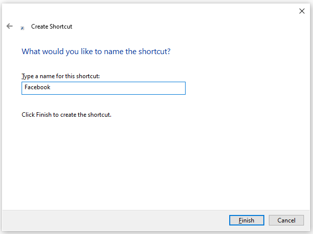 How To Add Facebook Icon To Desktop