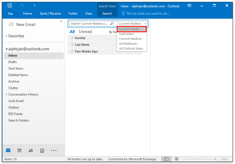 How to View All Mail in Outlook