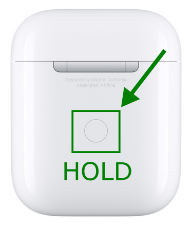 Airpods no white light clearance
