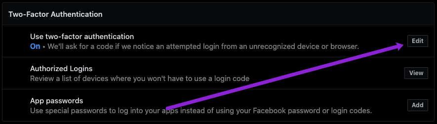How To Enable Or Disable Two Factor Authentication On Facebook