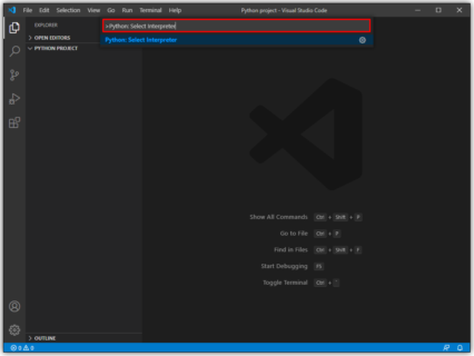 VS Code How to Create a New Project