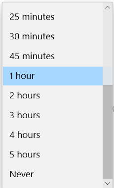 Windows Sleep Settings
