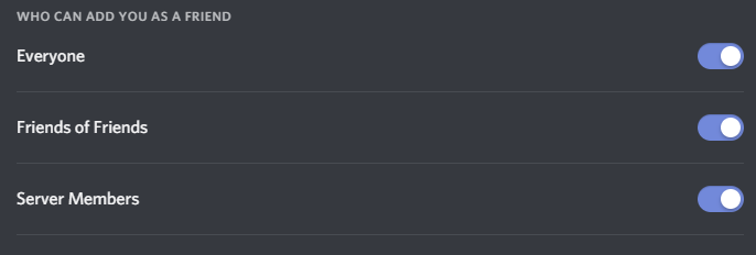 who can add you as friend discord