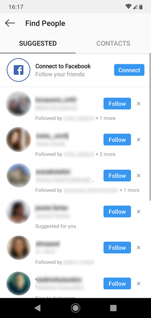 does instagram suggest users who search for you?
