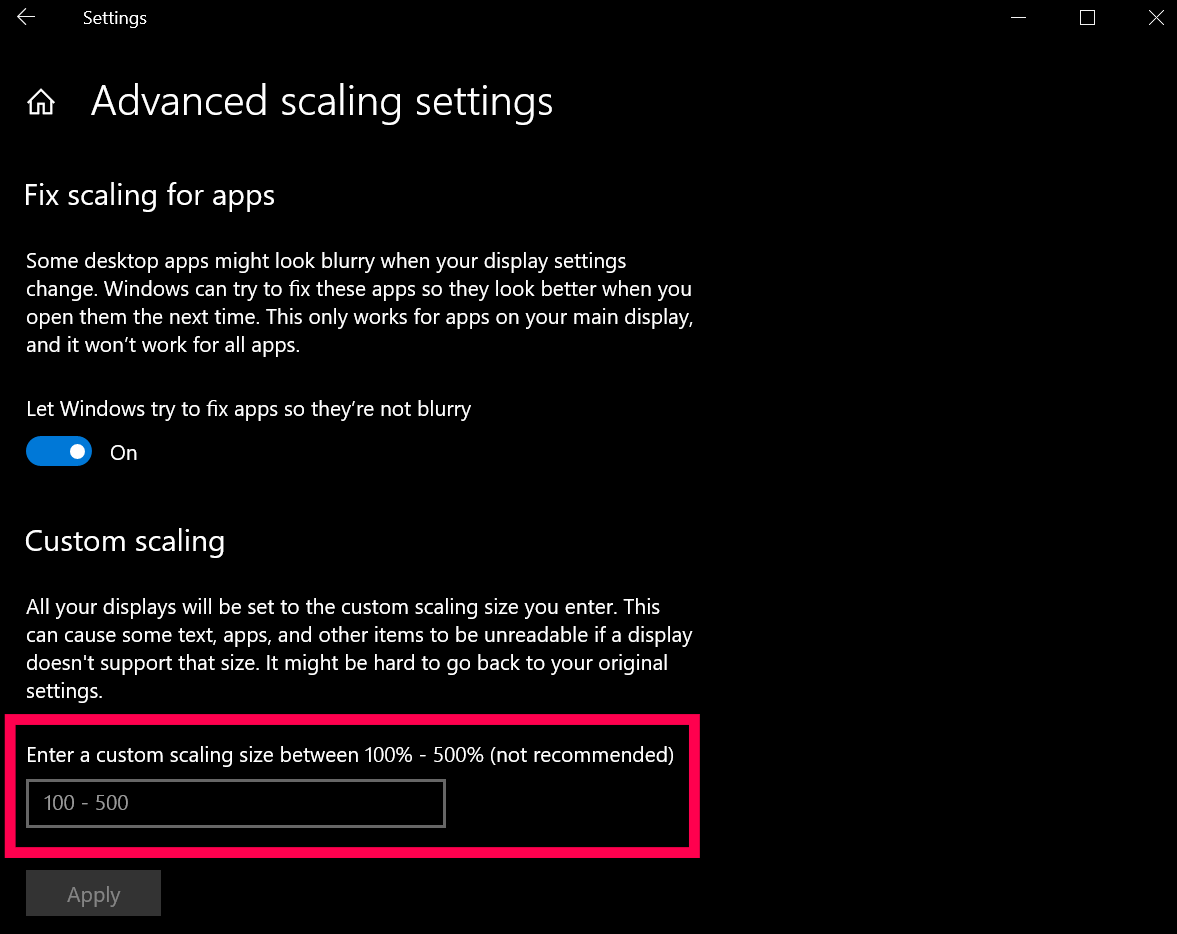 How to Configure Display Scaling in Windows 25