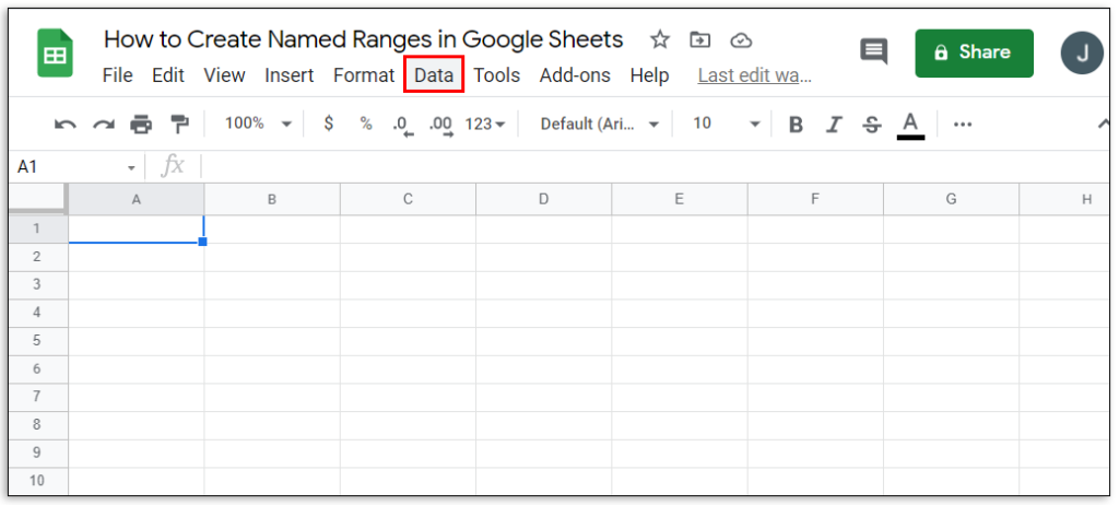 How to Calculate Range in Google Sheets