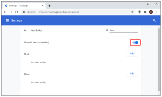 How to Disable JavaScript in Chrome