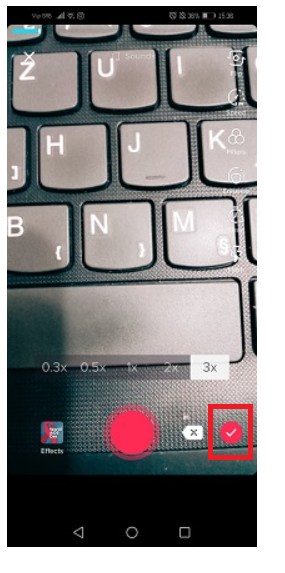 TikTok Video Recording - Checkmark
