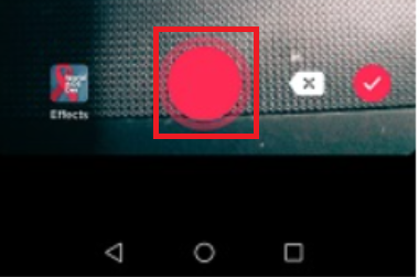 TikTok Video Recording - Record button