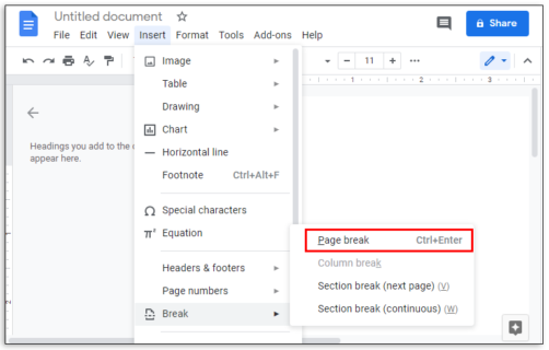 How to Make Just One Page Landscape in Google Docs