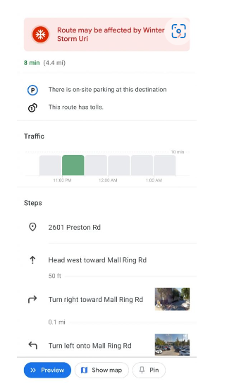 Google Maps - Directions