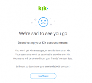 How Delete Kik Account 2021]