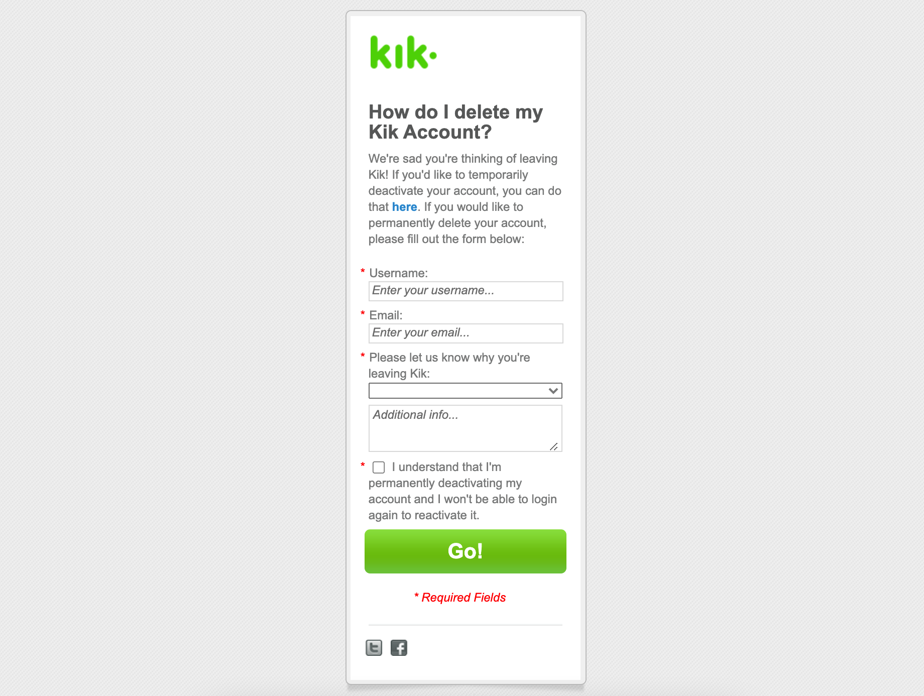 loft unse Når som helst How to Delete Your Kik Account [September 2021]