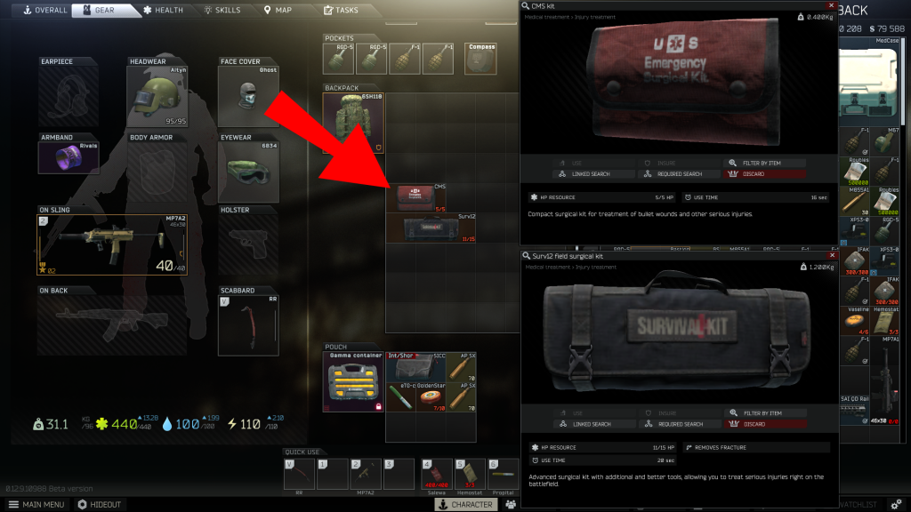 How to Heal BlackedOut Limbs in Escape From Tarkov