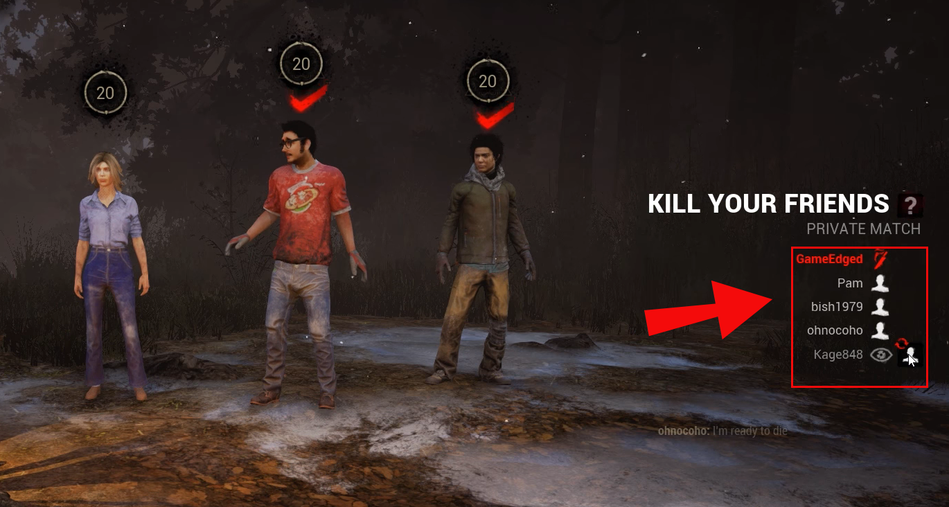 How To Play Dead By Daylight With Friends - how to join same lobby as freind in roblox