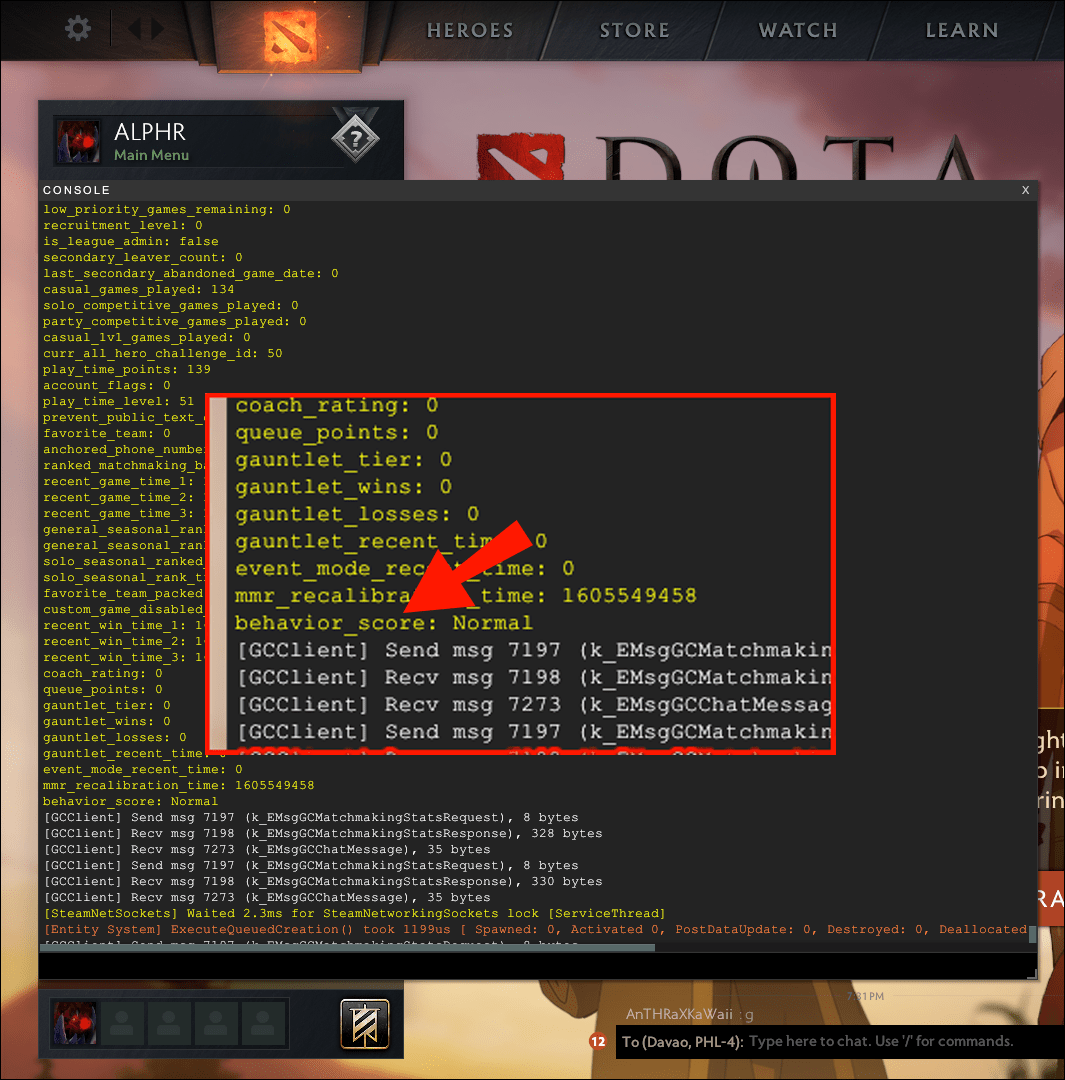 How To Check Behavior Score In Dota 2