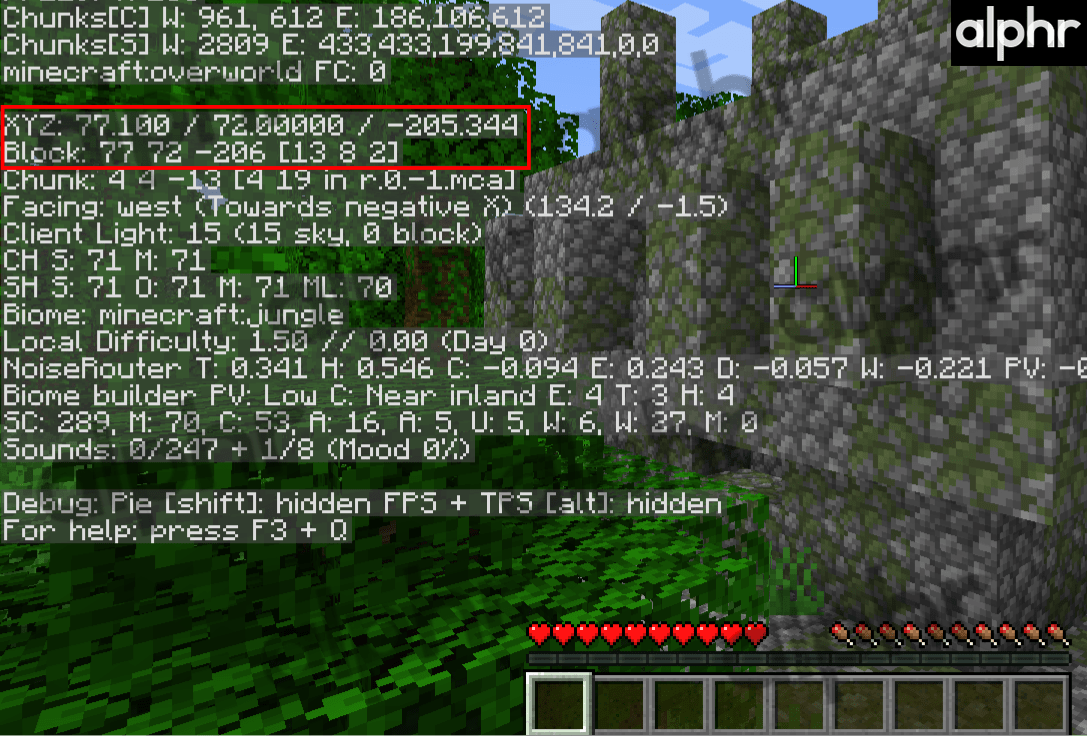 How To View The Coordinates In Minecraft
