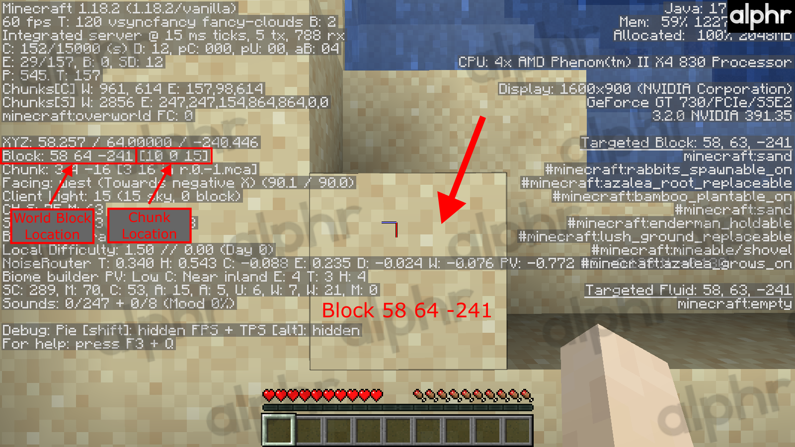 Etablering os selv nikotin How to View the Coordinates in Minecraft