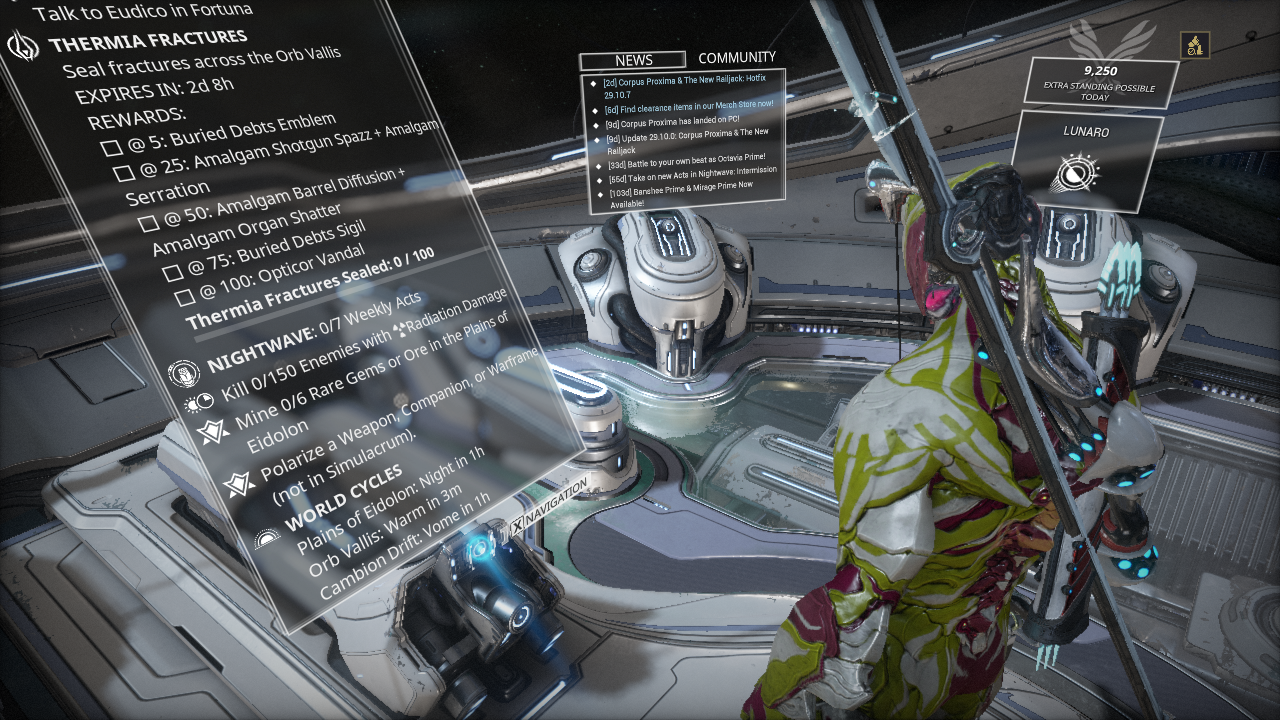 Can you lock chat position warframe