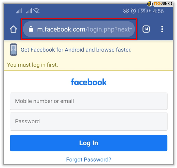 Login Facebook Messenger