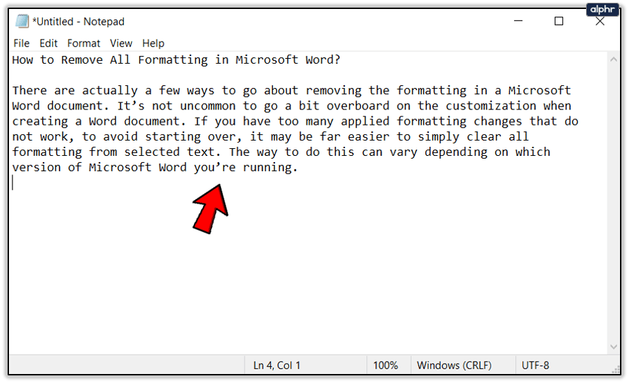 How To Remove All Formatting In Microsoft Word