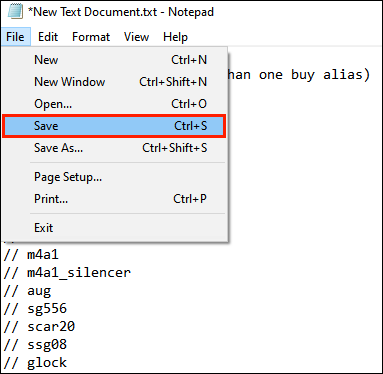 how to open cfg files on windows 10