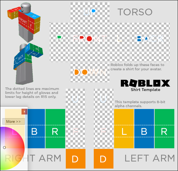 How To Make A Shirt In Roblox - roblox shirt template completed